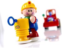Tolo speelfiguur wegwerker met drill machine - First Friends speelgoed-2