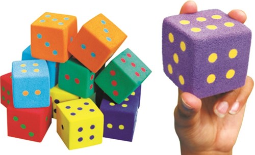 Spordas Würfel UltraFoam 12er Set Lernspielzeug für Kinder