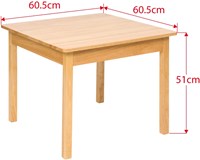 BigJigs houten kindertafel natuurlijk - speelkamer meubel-3