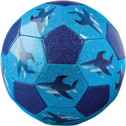 Crocodile Creek voetbal glitter 18 cm Shark City voor kinderen