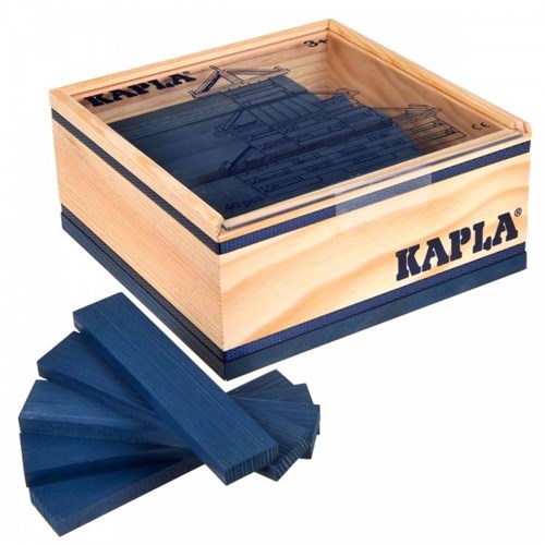 Kapla houten bouwplankjes 40 Donkerblauw