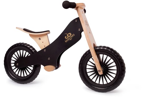 Kinderfeets Holz Balance Fahrrad ab 2 Jahren - Schwarz