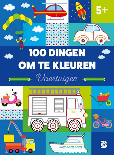 Ballon kleurboek voertuigen - 100 dingen om te kleuren voor kinderen