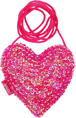 Souza for Kids tas Emma fuchsia kindertasje met pailletten