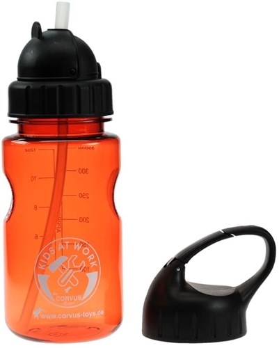 Kids at Work drinkfles met twee doppen - waterfles voor kinderen-3