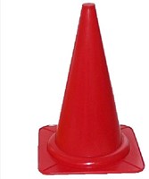 Kids at Work verkeerskegel 28 cm rood - speelgoedkegel voor buiten
