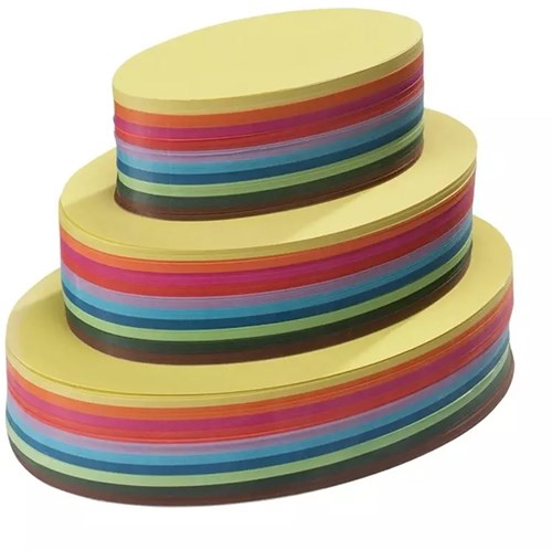 Mercurius Faltblätter dünn 10 Farben - oval 16cm