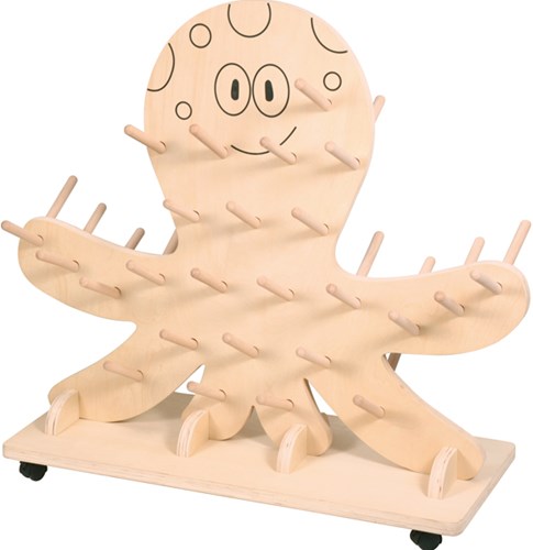 Eduplay houten laarzenrek octopus - kleurrijk speelgoed voor kinderen