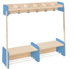 Eduplay garderobe wandkast met zitbank - kinderkamer opbergsysteem