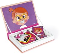 Janod Magnetibook - Magneetspel Gekke Gezichten Meisjes Creatief Speelgoed-3