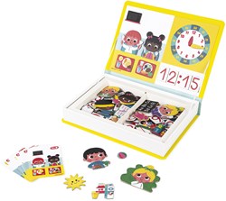 Janod Magnetibook - Uhr lernen - Magnetisches Lernspiel für Kinder