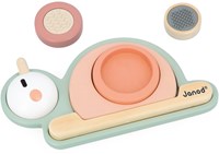 Janod Sweet Cocoon - Sensorisches Holz Stapelschnecke - Lernspielzeug-3