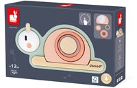 Janod Sweet Cocoon - Sensorisch Houten Stapelspeelgoed Slak - Educatief