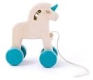 Bajo Holz Einhorn Spielzeug auf Rädern - buntes rollendes Spielzeug-2