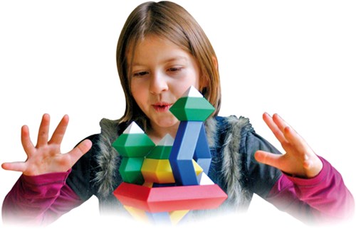 Eduplay Puzzle Spielzeug Dreieck Set - 15-teilig - Lernspiel aus Karton-2