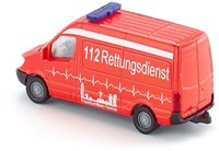 SIKU Ambulance speelgoedauto rood - ziekenwagen voor kinderen-2