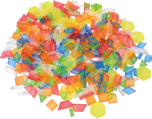 Eduplay transparante vormen bouwstenen - 360 stuks - educatief speelgoed-2