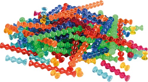 Eduplay Konstruktionsspielzeug Playstix transparent - Bauset - kreatives Spielzeug