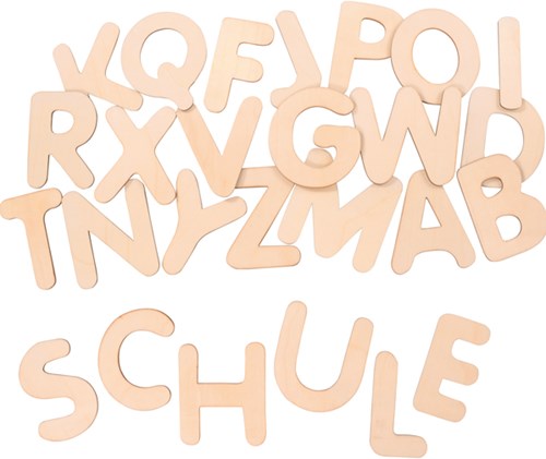 Eduplay houten letter J speelgoed decoratie set van 10 stuks