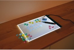 Eduplay LED Lichttafel A4 Leuchtplatte für kreatives Spielen und Lernen