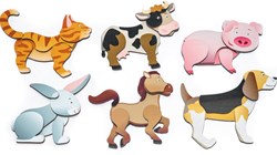 Eduplay magnetisch speelgoed boerderij dieren puzzel - educatief spel