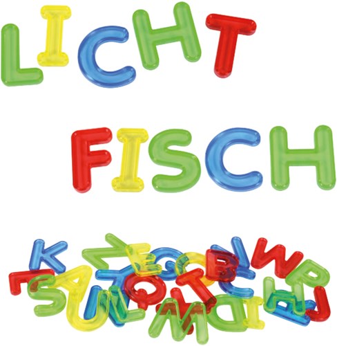 Eduplay transparante letters educatief speelgoed 26 stuks multicolor-2