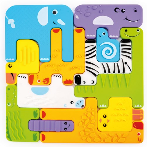 Eduplay sensorisches Tierpuzzle 12-teiliges Set - Lernspielzeug-2