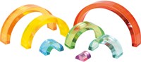 Eduplay regenboog stenen speelgoed - kleurrijke acryl stenen-2