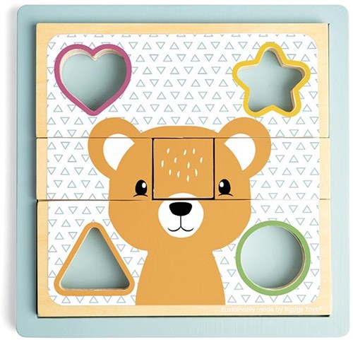 BigJigs Holz Aktivitätsspiel Puzzle - Lernspielzeug für Kinder-3