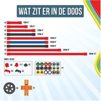 Clics bouwspeelgoed Spaghetteez Wiggly Roadsters flexibele bouwstaafjes 46-delig-2