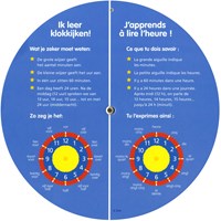 Deltas Lernuhr Uhrzeit lernen buntes Lernspielzeug für Kinder-2
