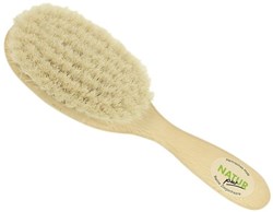 nic Babybürste Ziegenhaar Holz Haarpflege für Babys