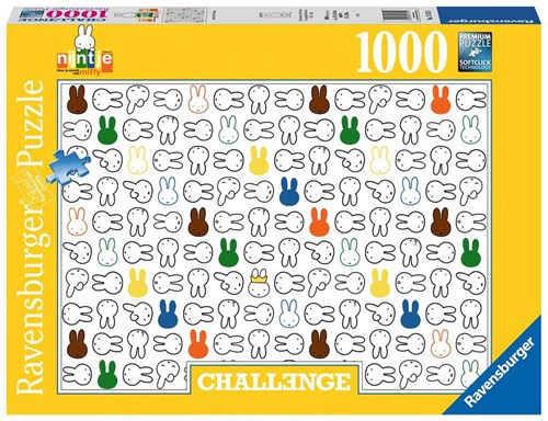 Ravensburger Puzzle Miffy - Cartoon Legespiel 1000 Teile für Erwachsene