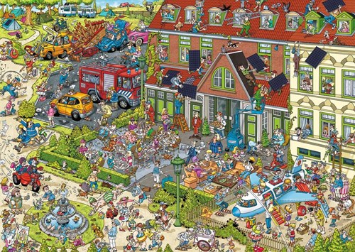 Ravensburger Puzzle 1000 Teile Comic-Urlaub Hotel Erwachsene Jigsaw-2