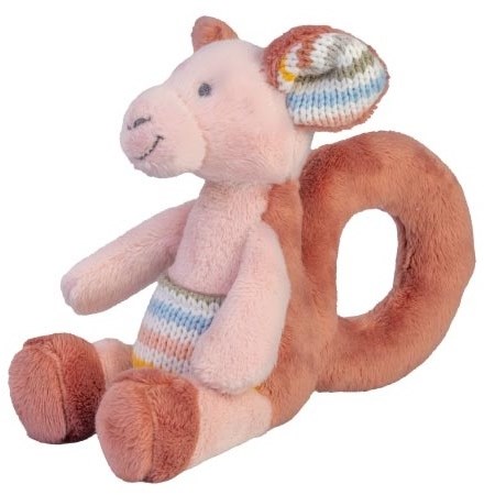 Happy Horse rammelaar Kangoeroe Katey - 12 cm baby speelgoed