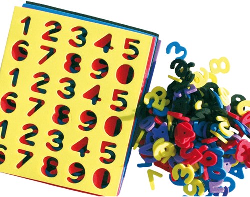 Eduplay Schaumstoff Zahlen Set - 150 Stück buntes Bastelmaterial
