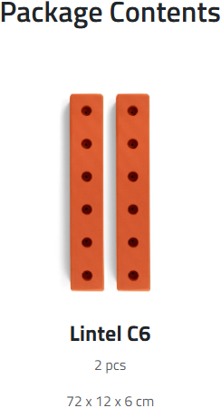 Birdito uitbreiding set Lintel set P146368-2