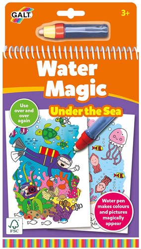 Magisch kleuren met water kleurboek - Diep in de zee - Herbruikbaar speelgoed