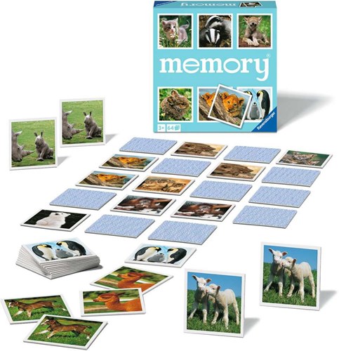 Ravensburger Memory Dierenbaby's kaartspel aanbieding-3