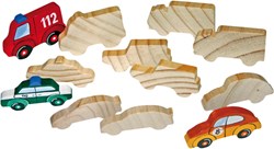 Eduplay houten voertuigen set - creatieve speelfiguren voor kinderen