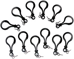 Eduplay sleutelhangers voor houten figuren - set van 12 stuks - knutselaccessoire