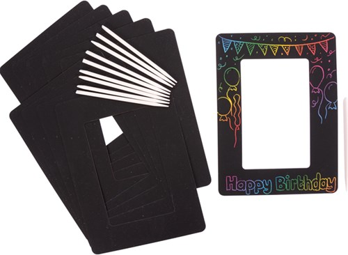 Eduplay magisch fotolijstje scratch set - creatieve speelgoedset 10 stuks