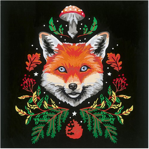Ravensburger Malen nach Zahlen Pixie Cold Edition Fox - kreatives Hobbyset-2