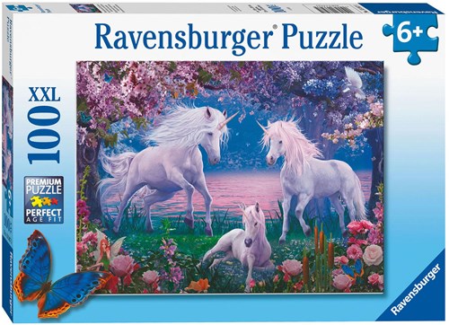 Ravensburger puzzel eenhoorns legpuzzel 100 stukjes XXL karton