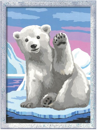 Ravensburger Malen nach Zahlen - CreArt Fantastischer Eisbär für Kinder-3