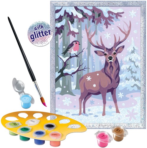 Ravensburger schilderen op nummer Festive Friends - creatieve set voor kinderen-2