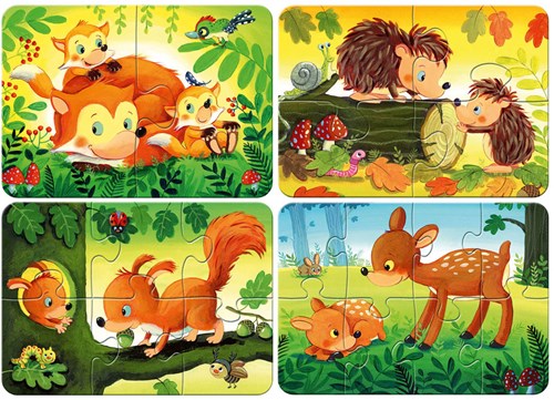 Ravensburger Puzzle Tierfamilien - Kinderpuzzle Karton 2-4-6-8 Teile-2