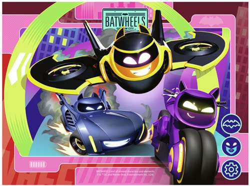 Ravensburger Batwheels Puzzle 4in1 Kinderpuzzle Karton 72 Teile-2