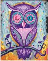 Ravensburger schilderen op nummer - Dreaming Owl - Creatief hobbypakket voor volwassenen-2