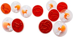 Eduplay stempelset dierensporen - speelgoed set van 12 stempels